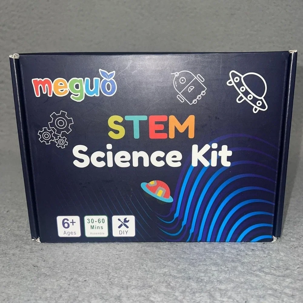 NIB Meguo STEM Science Kit Box 6+ DIY Building Toy Space Robot Crafts Activity